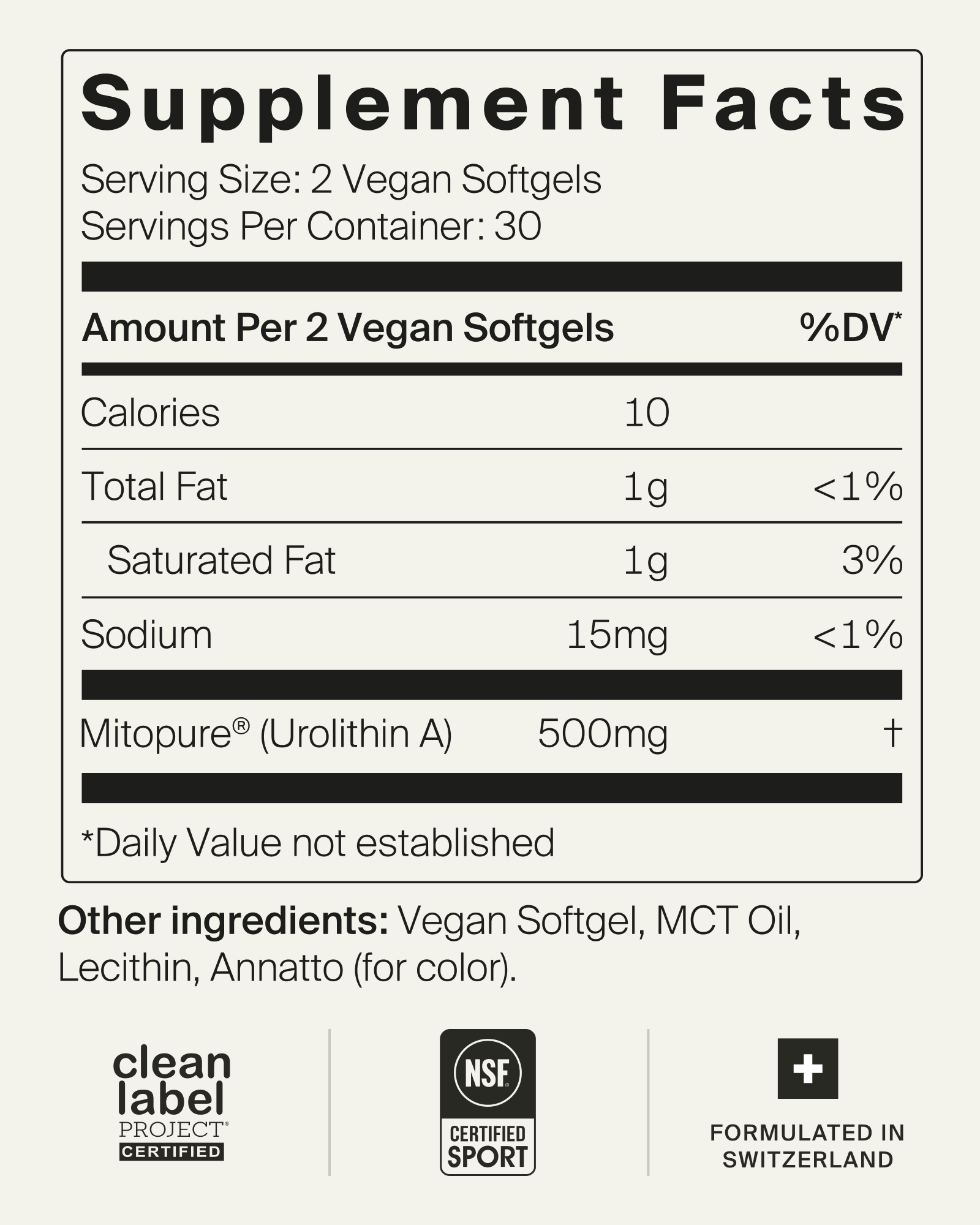 Mitopure Softgels Urolithin A product image 2