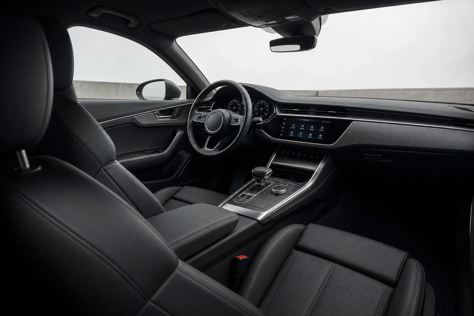 Clean modern car cabin interior for CabinKraft product questions.